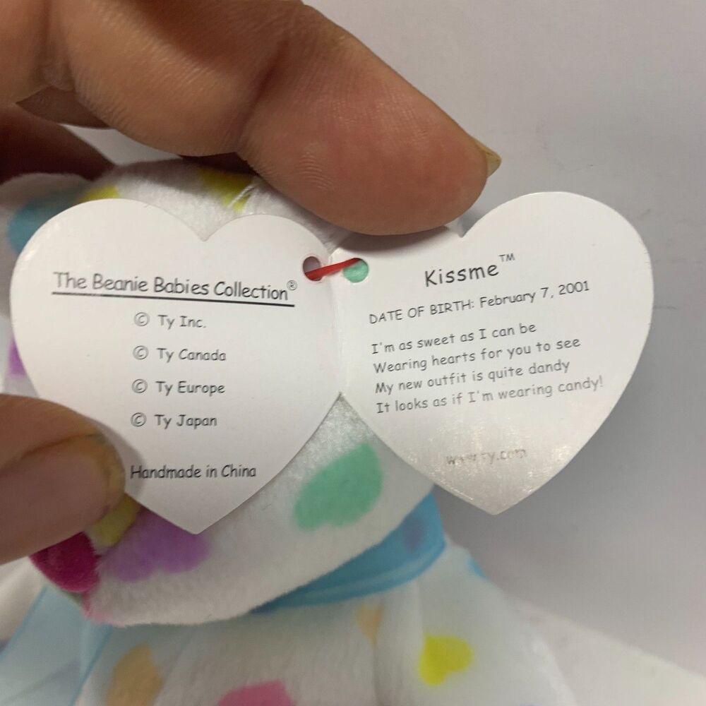 TY Beanie Baby - KISSME the Valentines Bear - Picture 4 of 4